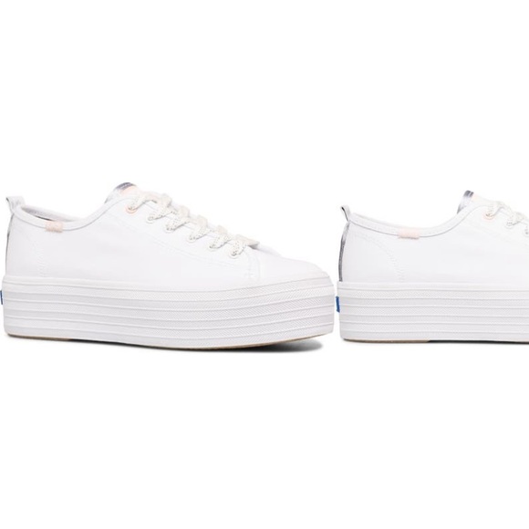 Keds Shoes - White Ked’s Tripple Up Platform Sneakers